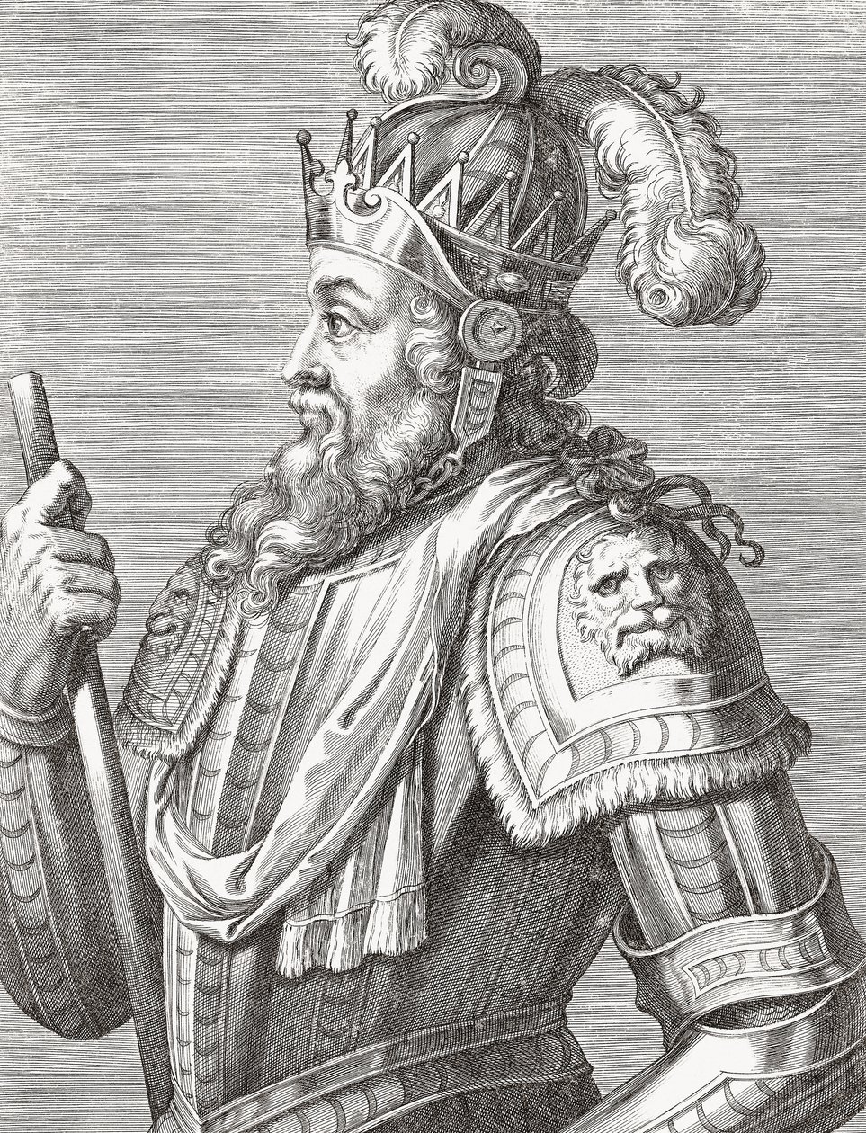 Roi Afonso V du Portugal. Portrait. - Unknown artist