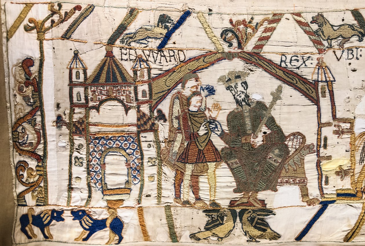 Le roi Édouard le Confesseur envoie Harold en Normandie, tapisserie de Bayeux - Unknown artist