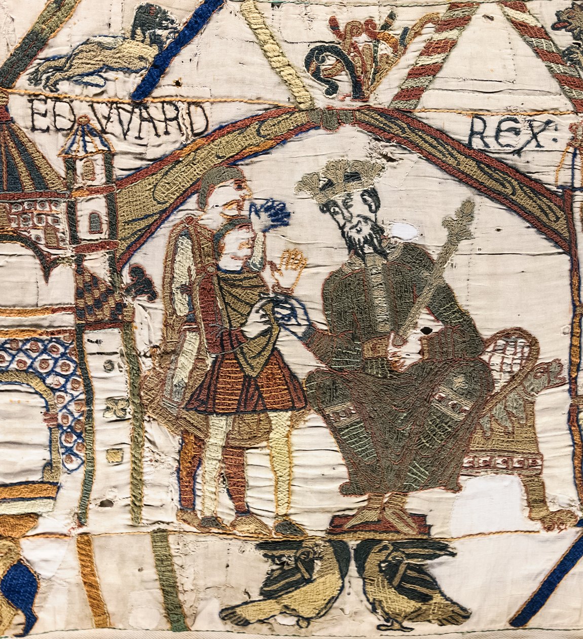 Le roi Édouard le Confesseur envoie Harold en Normandie, tapisserie de Bayeux - Unknown artist