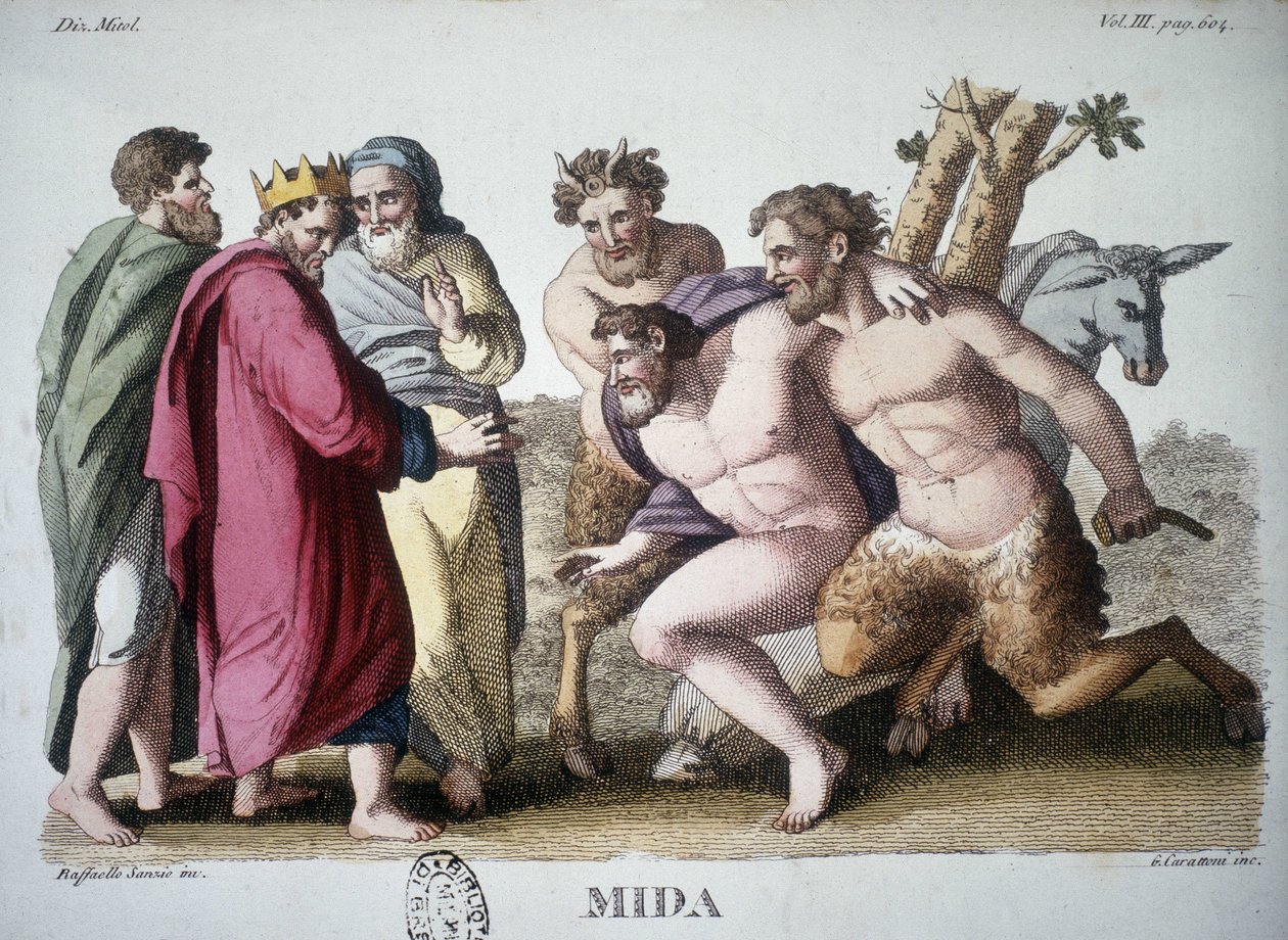 Roi Midas - gravure - Unknown artist