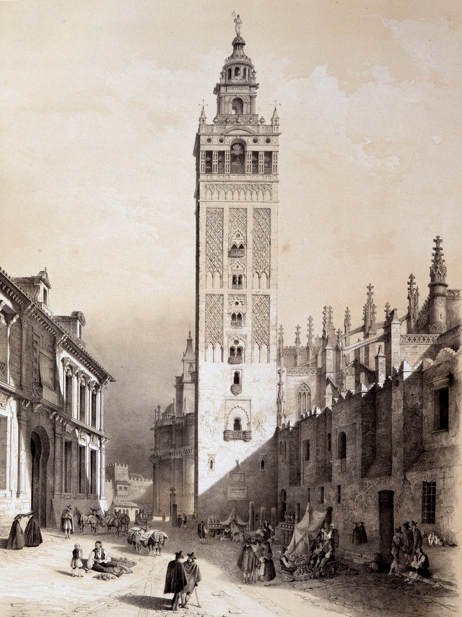 La Giralda, Séville, « Espagne artistique et monumentale des sites et monuments célèbres d