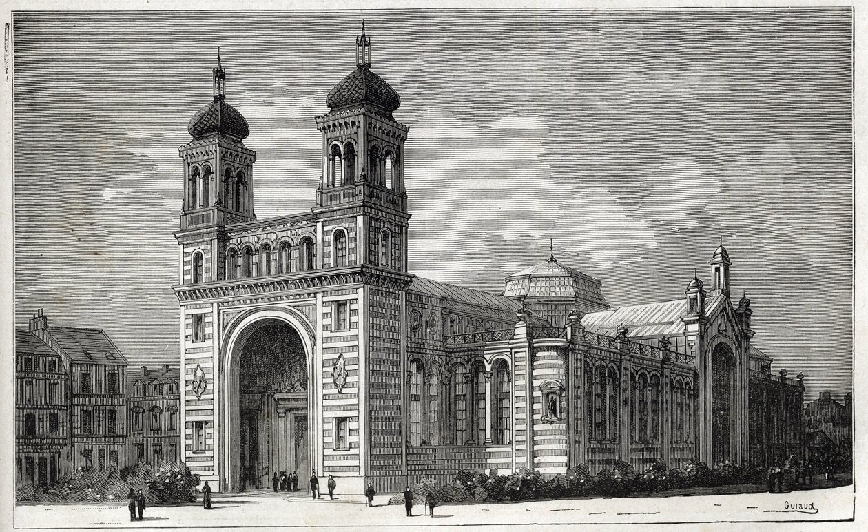Le Palais Rameau (1878-1881) à Lille - gravure de 1884 - Unknown artist