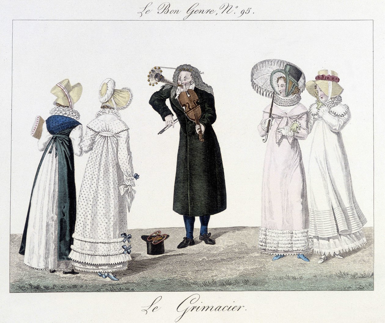 Le grimacier : musicien de rue au 18e siècle - dans "Le Bon Genre", n°95 - Unknown artist
