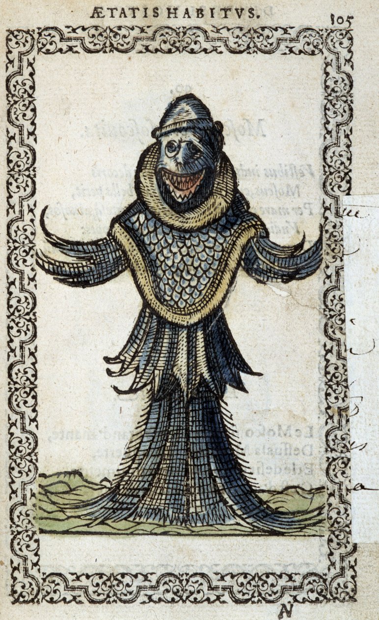 Le moine marin - dans "Habits et effigies" par Jean Sluperius - Unknown artist