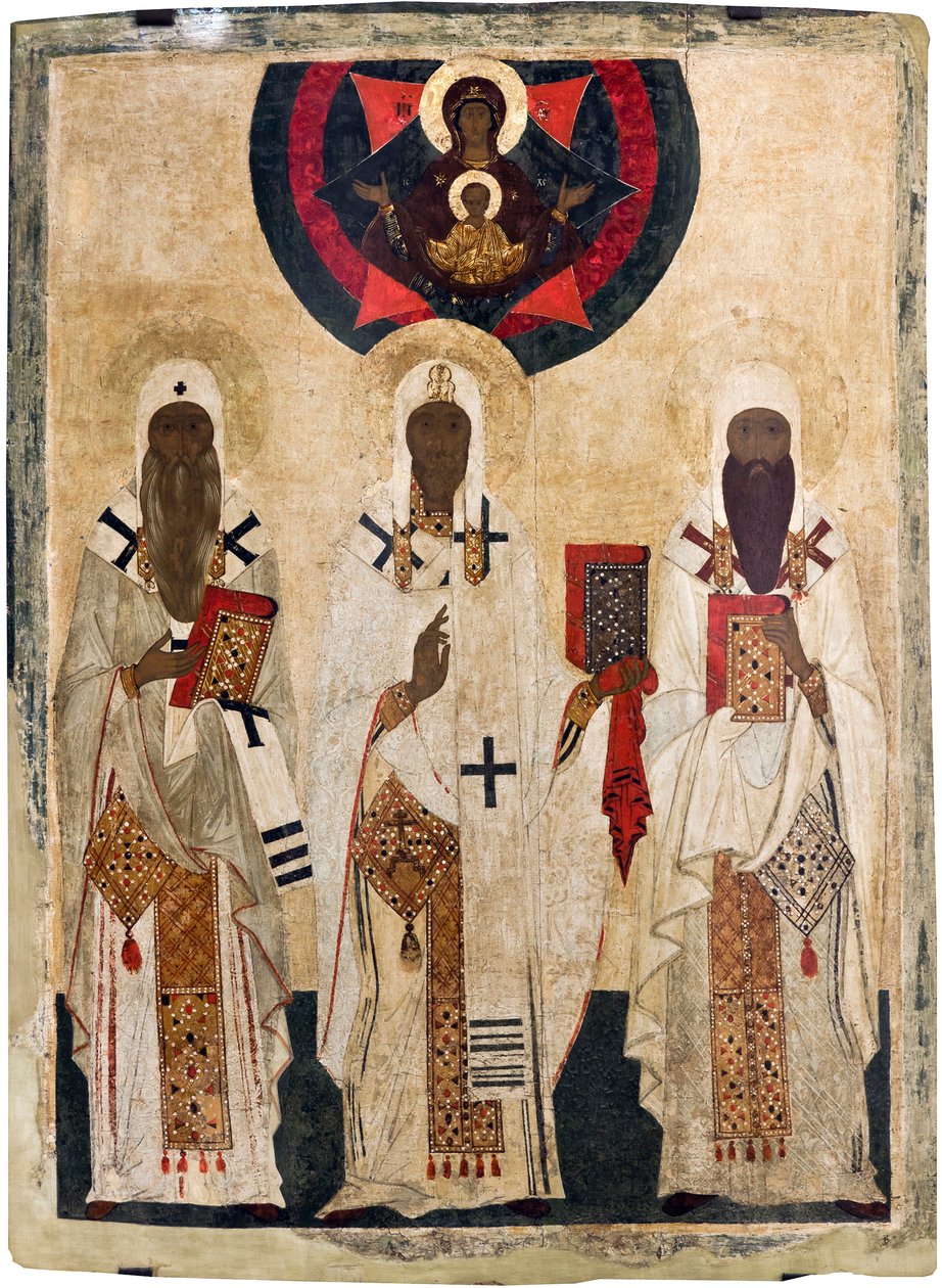 Les trois saints évêques de Rostov: Isaïe, Léonce, Ignace - Unknown artist