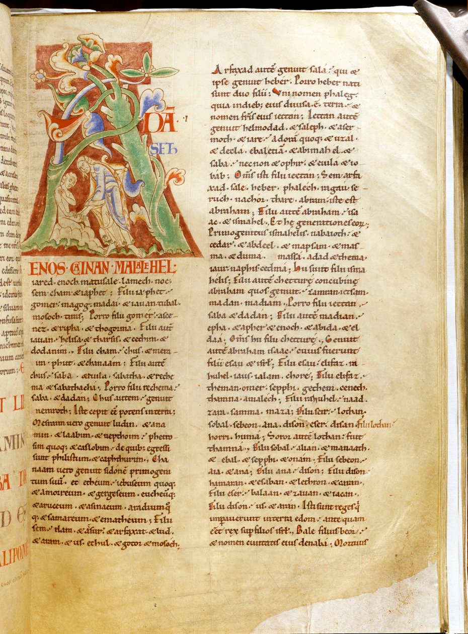 Lettrine : lettre « A » représentant la création d