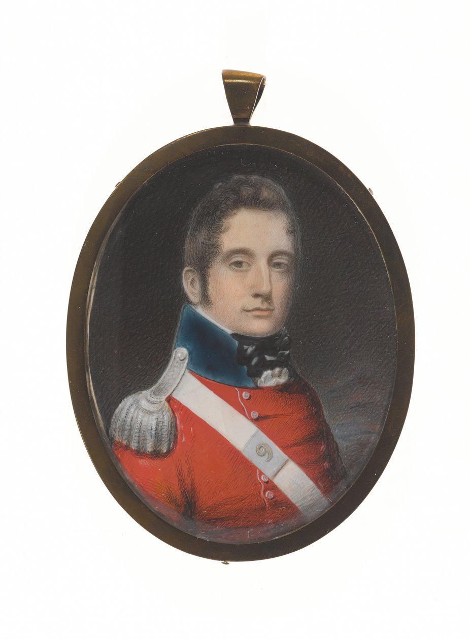 Lieutenant Charles Augustus Elderton (1789-1841), 9e infanterie indigène de Madras, 25 février 1811 - Unknown artist