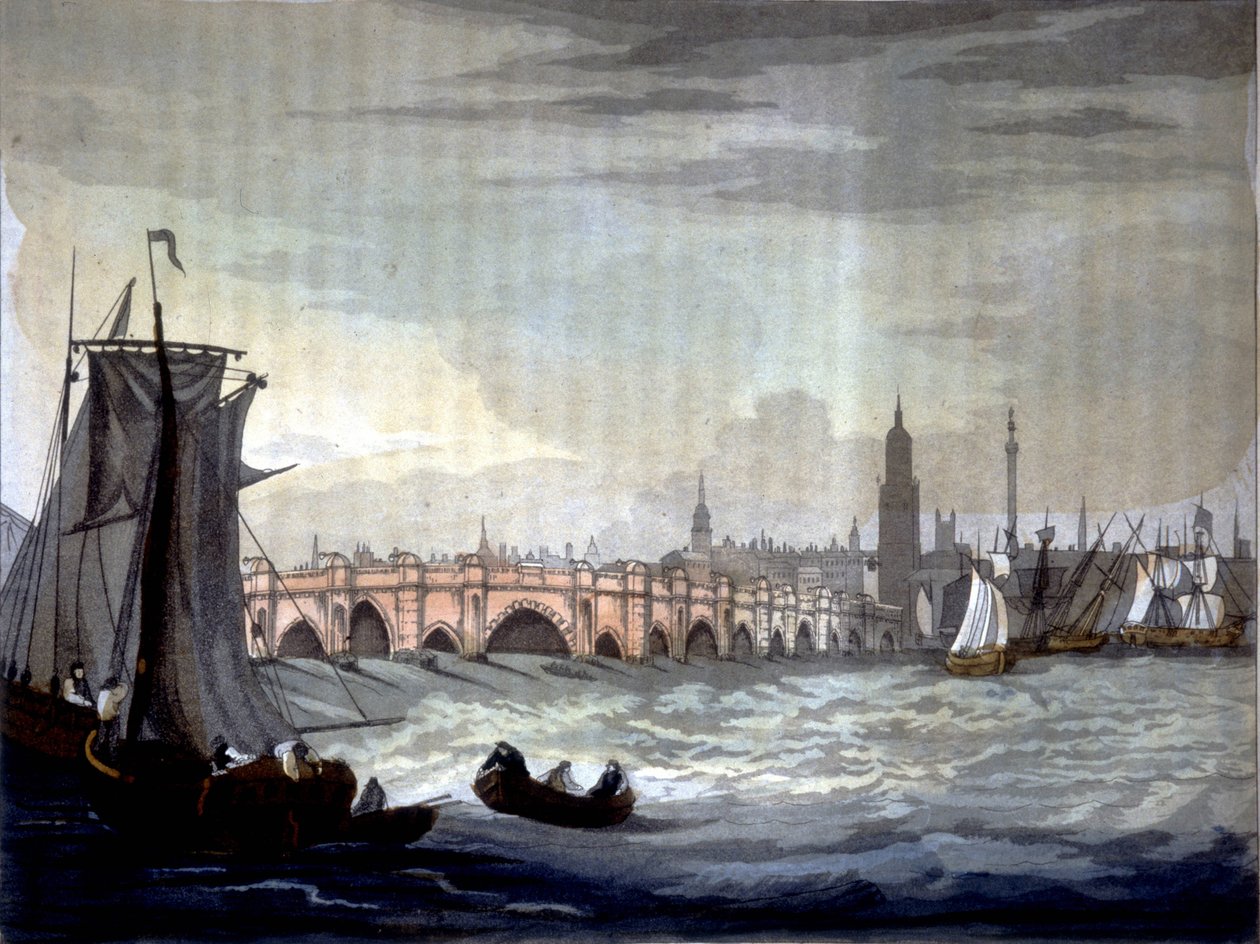 Pont de Londres et cathédrale de Southwark, Angleterre. - Unknown artist