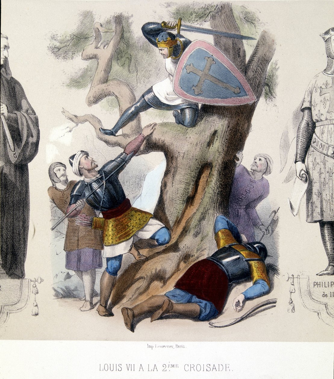 Louis VII le Jeune (1120/1180), Capétiens directs pendant la 2ème Croisade (1147/1149) - Unknown artist