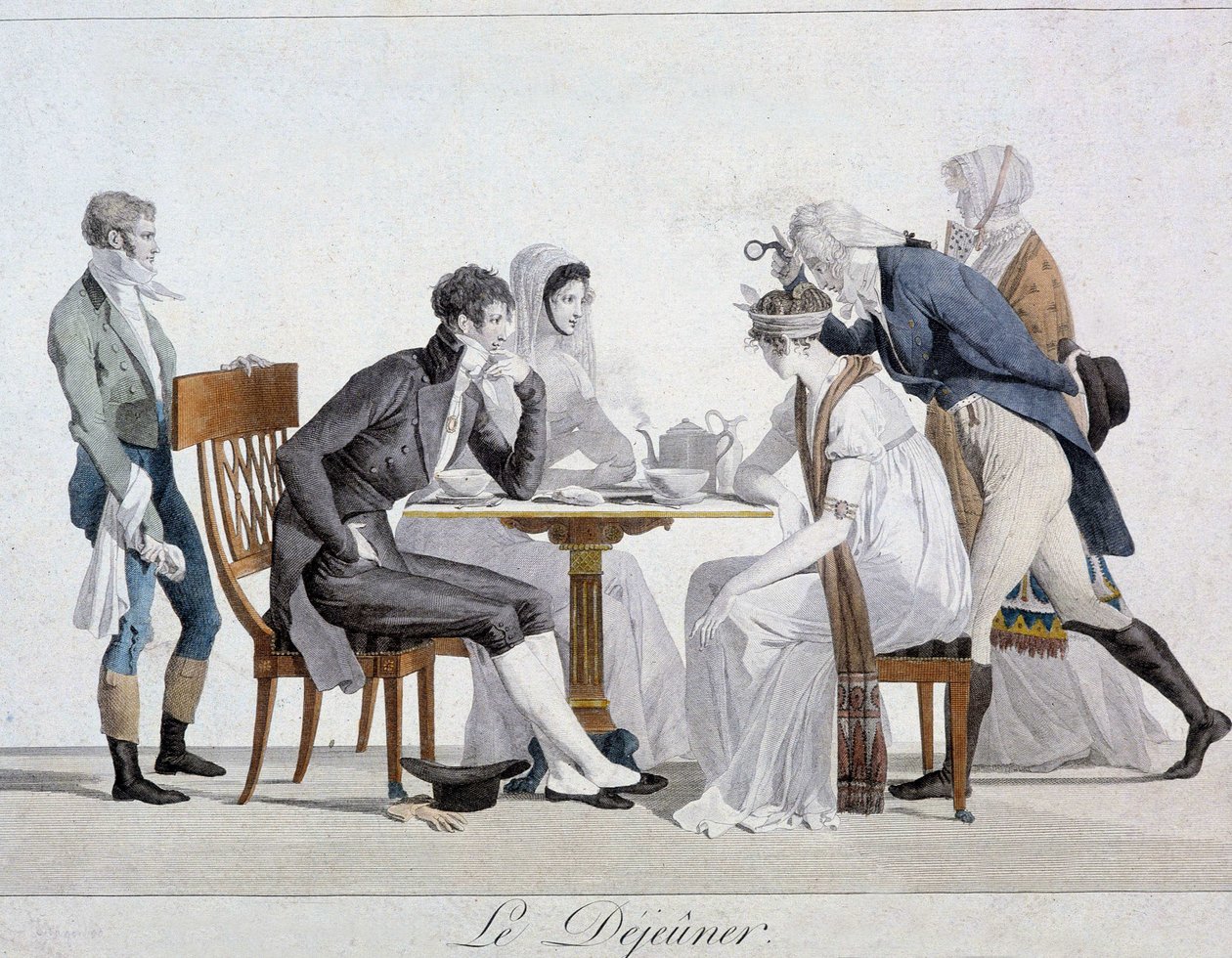 Déjeuner (gravure) - Unknown artist