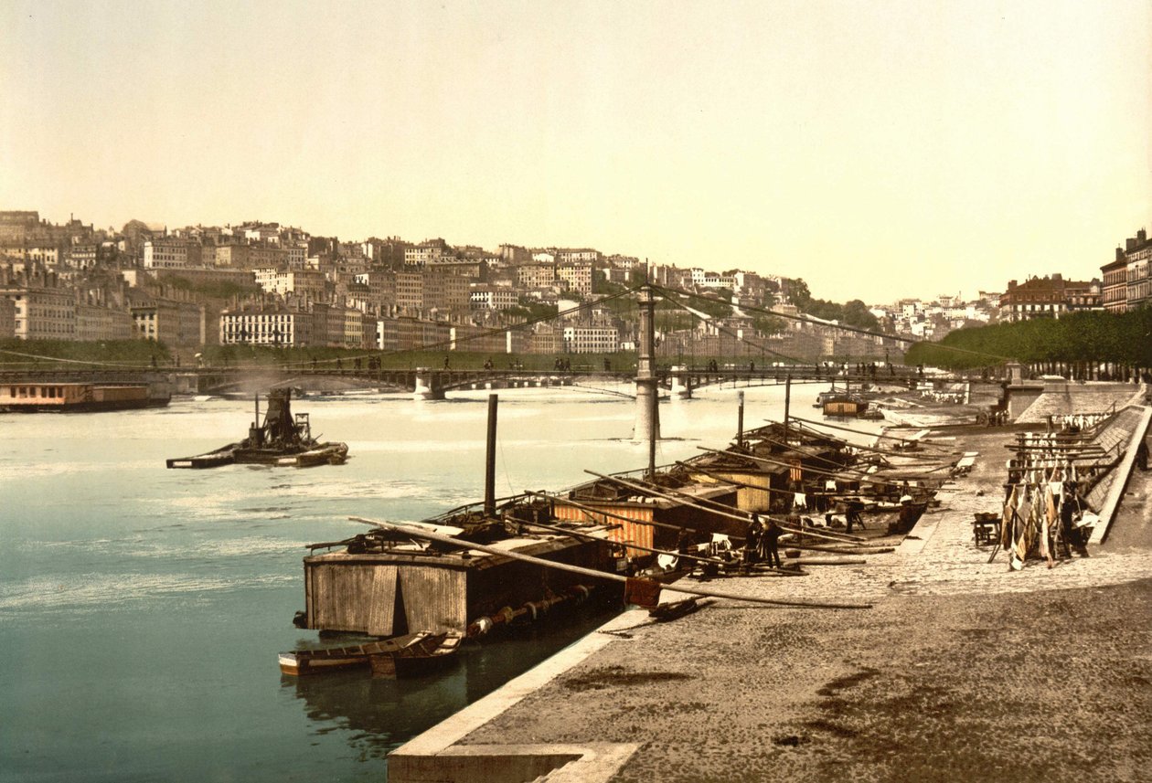 Lyon. Sainte Claire et la colline de la Croix Rousse. Fin du 19ème siècle - Unknown artist