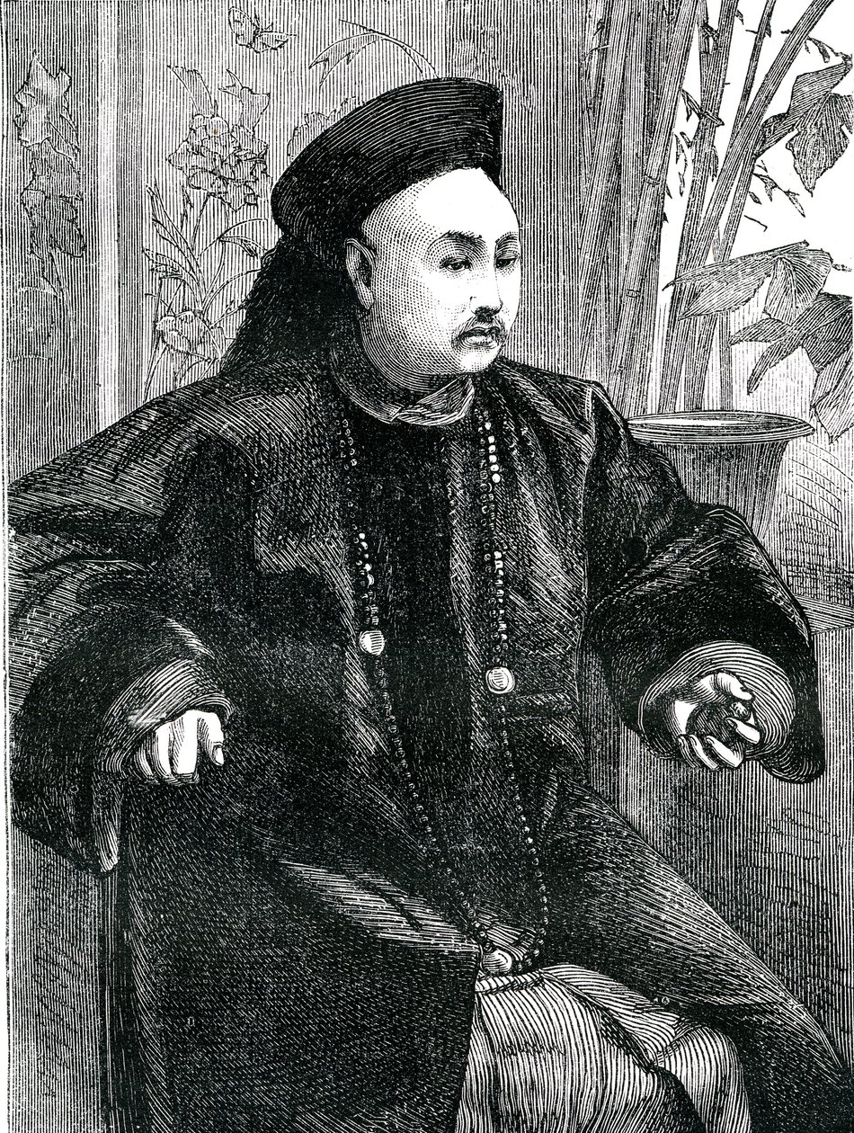 Mandarin Tchung Hao (Chung How), gravure 1868 - Unknown artist
