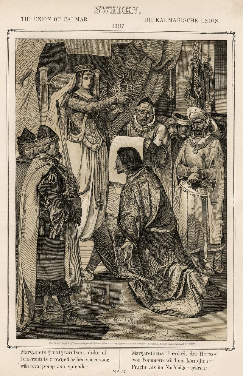 Marguerite 1re de Danemark, Norvège et Suède - Union de Kalmar 1397 - Unknown artist