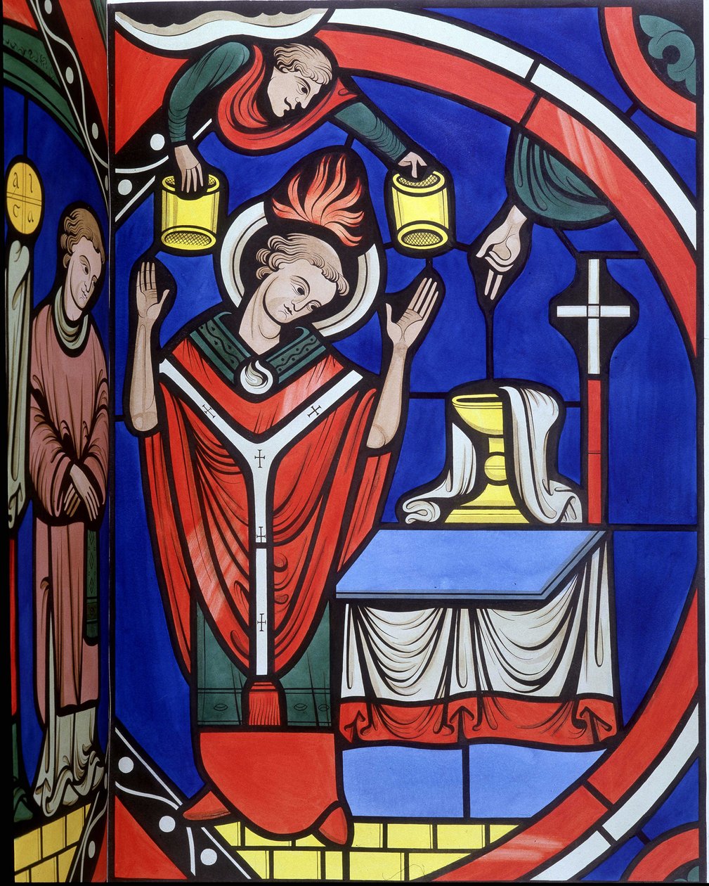 Similitude de vitrail de la cathédrale du Mans. Tracé du 19ème siècle - Unknown artist