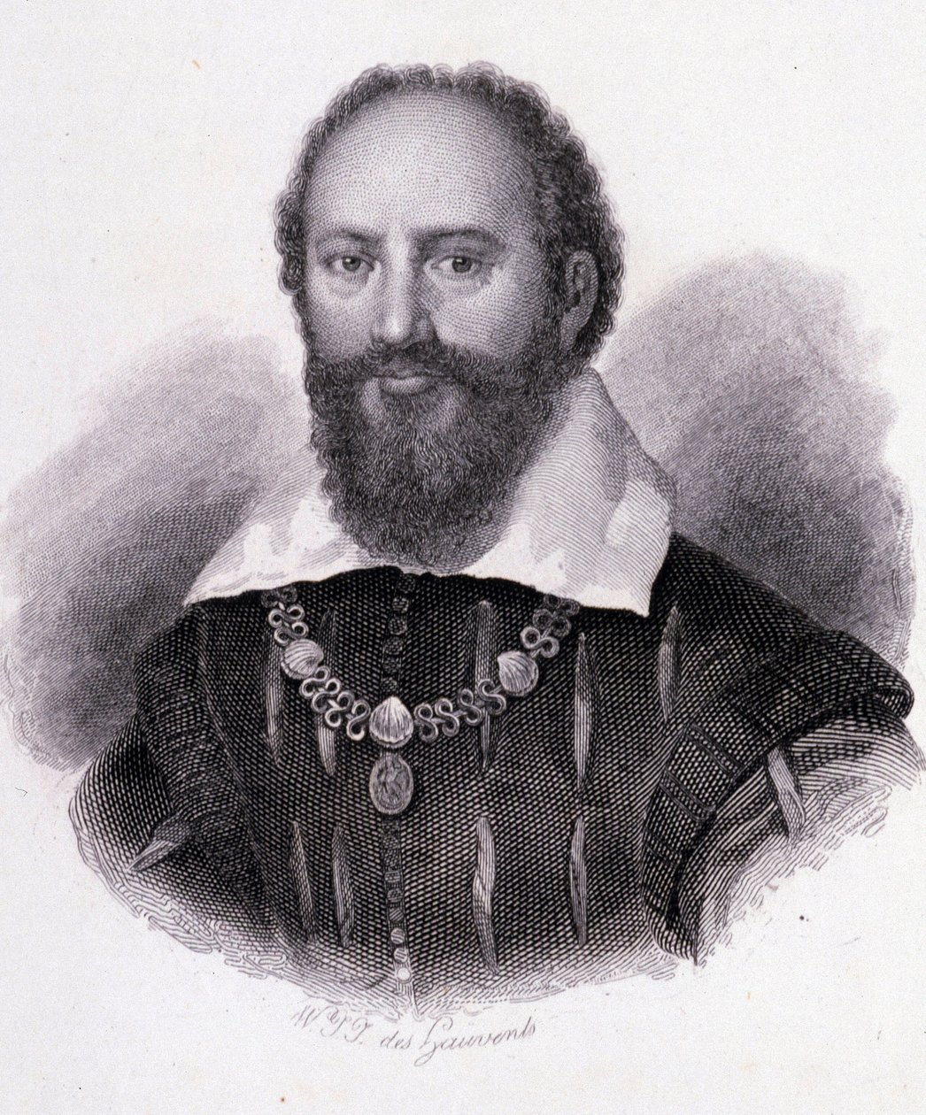 Maximilien de Béthune (1560-1641) Duc de Sully, portrait gravé - Unknown artist
