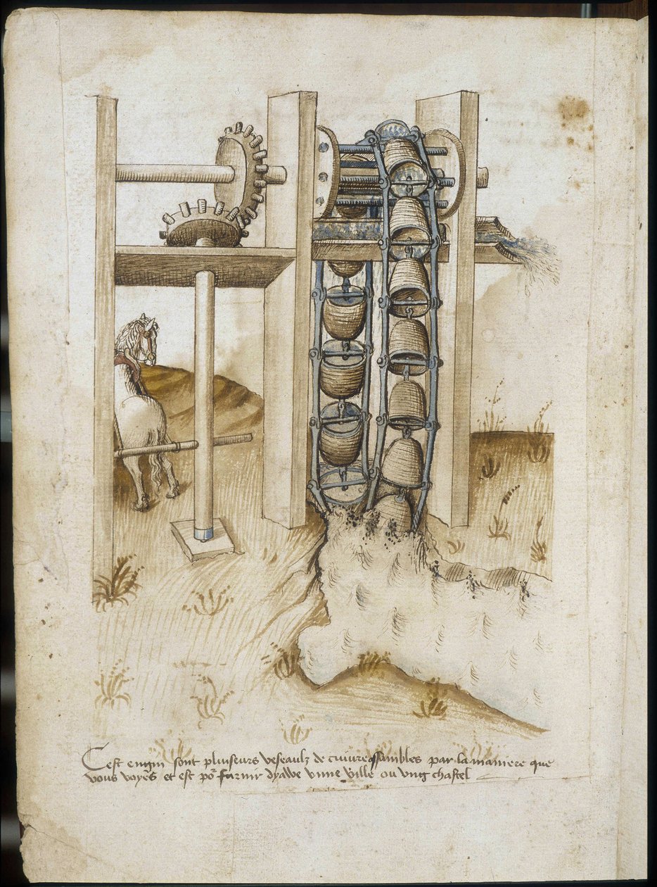 Système mécanique avec une roue à la force d
