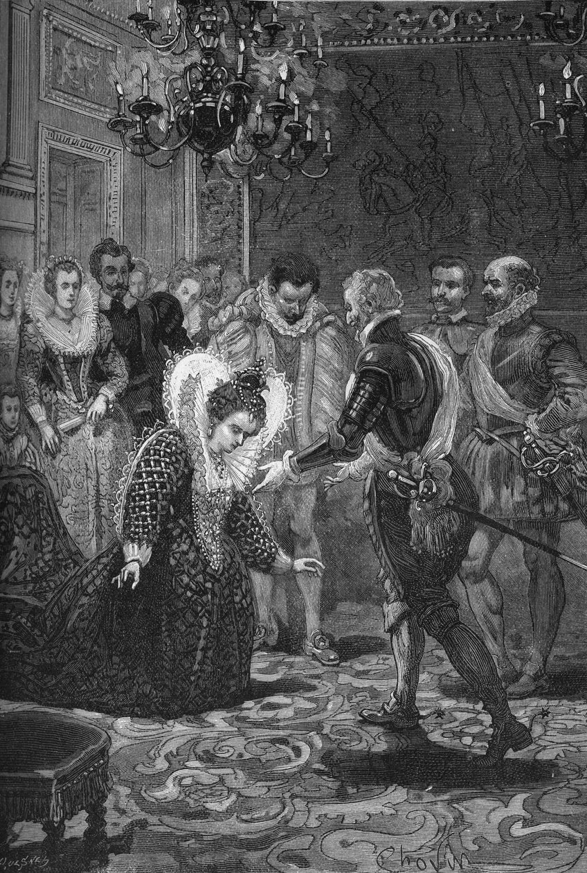 Rencontre de Marie de Médicis et Henri IV (1601) : Marie de Médicis (1573 -1642) s