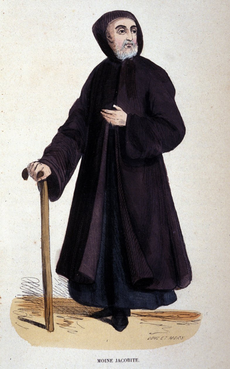 Moine Jacobite. Gravure d