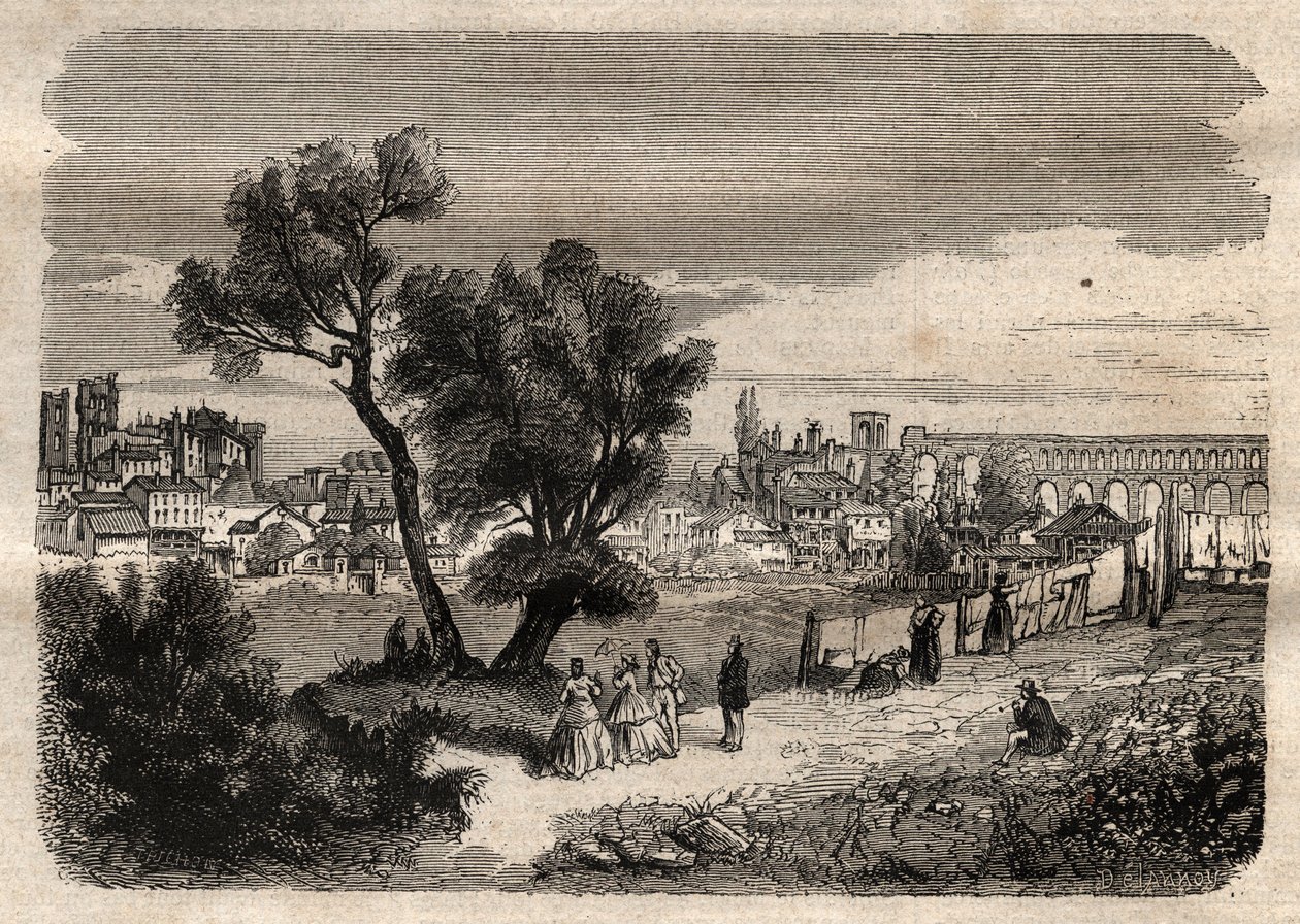 Montpellier au 19ème siècle - Unknown artist