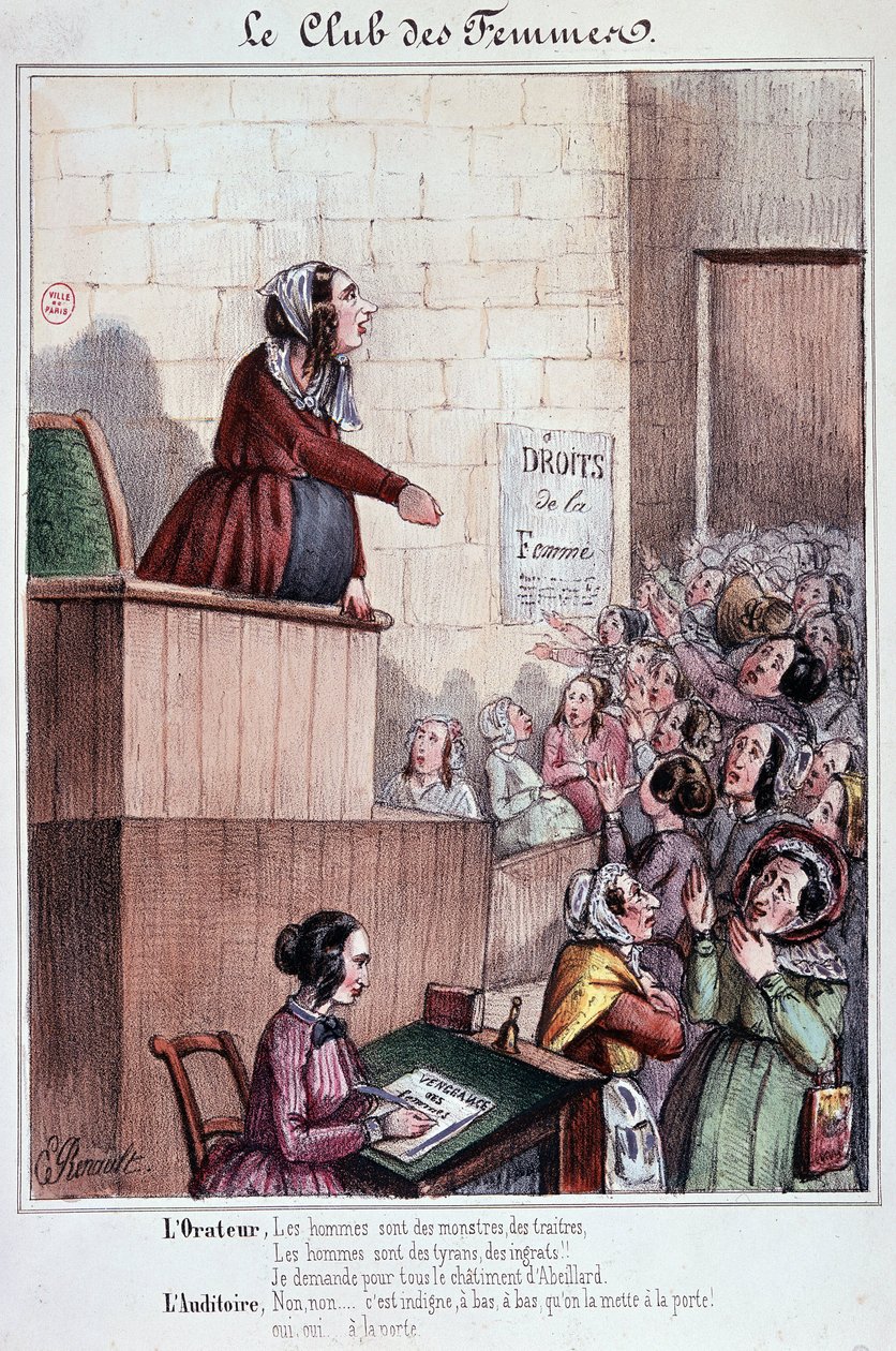 Club des femmes de la rue Mouffetard pendant la Révolution de 1848 - Unknown artist