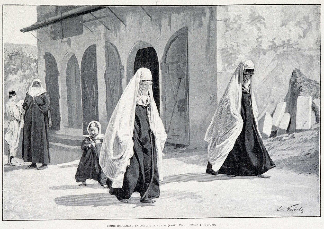 Femmes musulmanes en Bosnie. Dans Tour du monde 1/1896 - Unknown artist