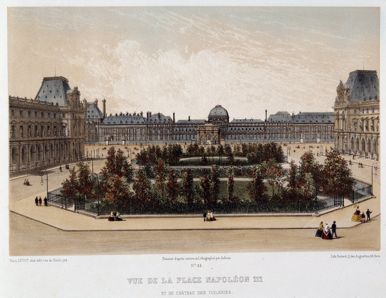 Place Napoléon III et le Palais des Tuileries - Unknown artist