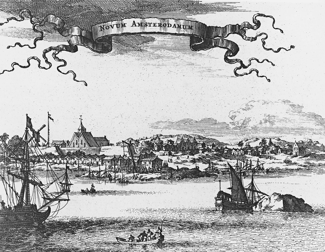 Nouvelle-Amsterdam (New York), gravure - Unknown artist