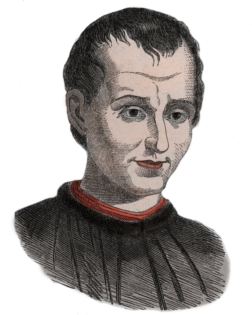 Portrait de Niccolo di Bernardo dei Machiavelli (Nicolas Machiavel) (1469-1527) historien, politicien, diplomate, philosophe, humaniste et écrivain italien de la Renaissance - Unknown artist