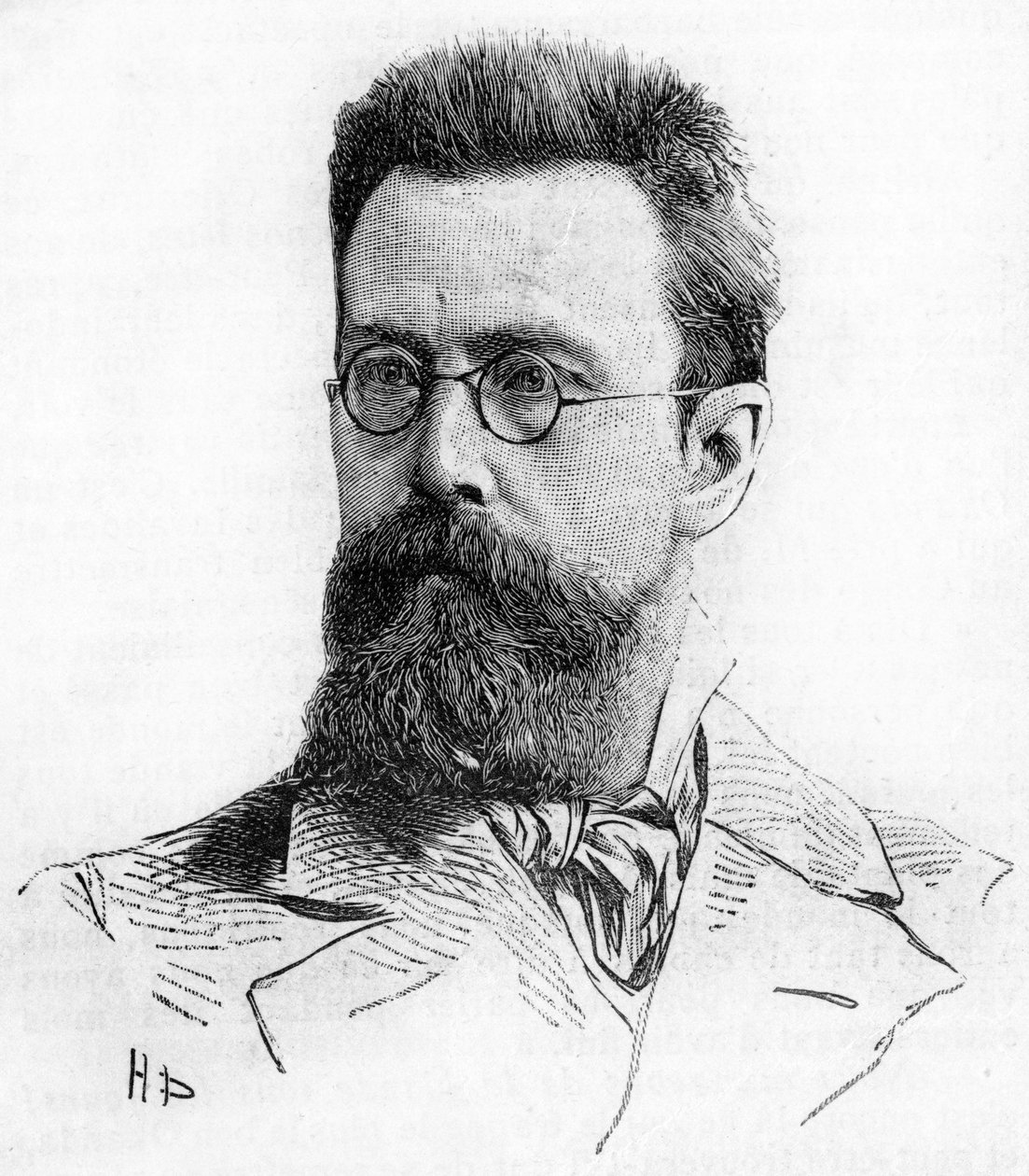 Nicolas Rimski-Korsakov (1844-1908), compositeur russe. Gravure de 1889 - Unknown artist