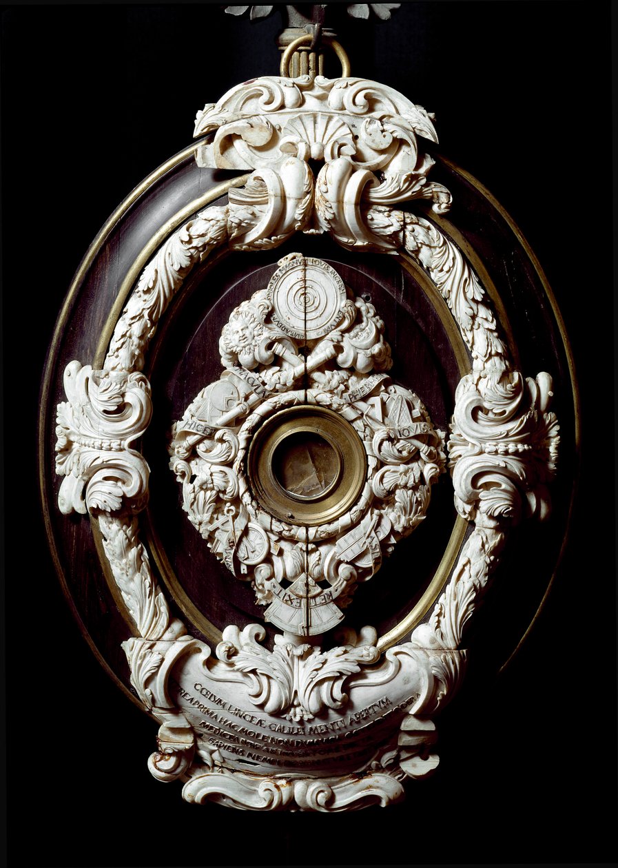 Lentille objective de la lunette astronomique de Galilée - Unknown artist