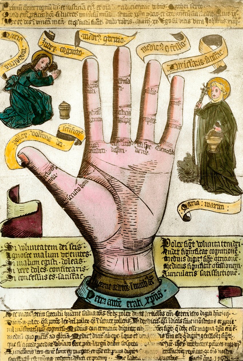 Sciences occultes : la main avec ses lignes pour lire l
