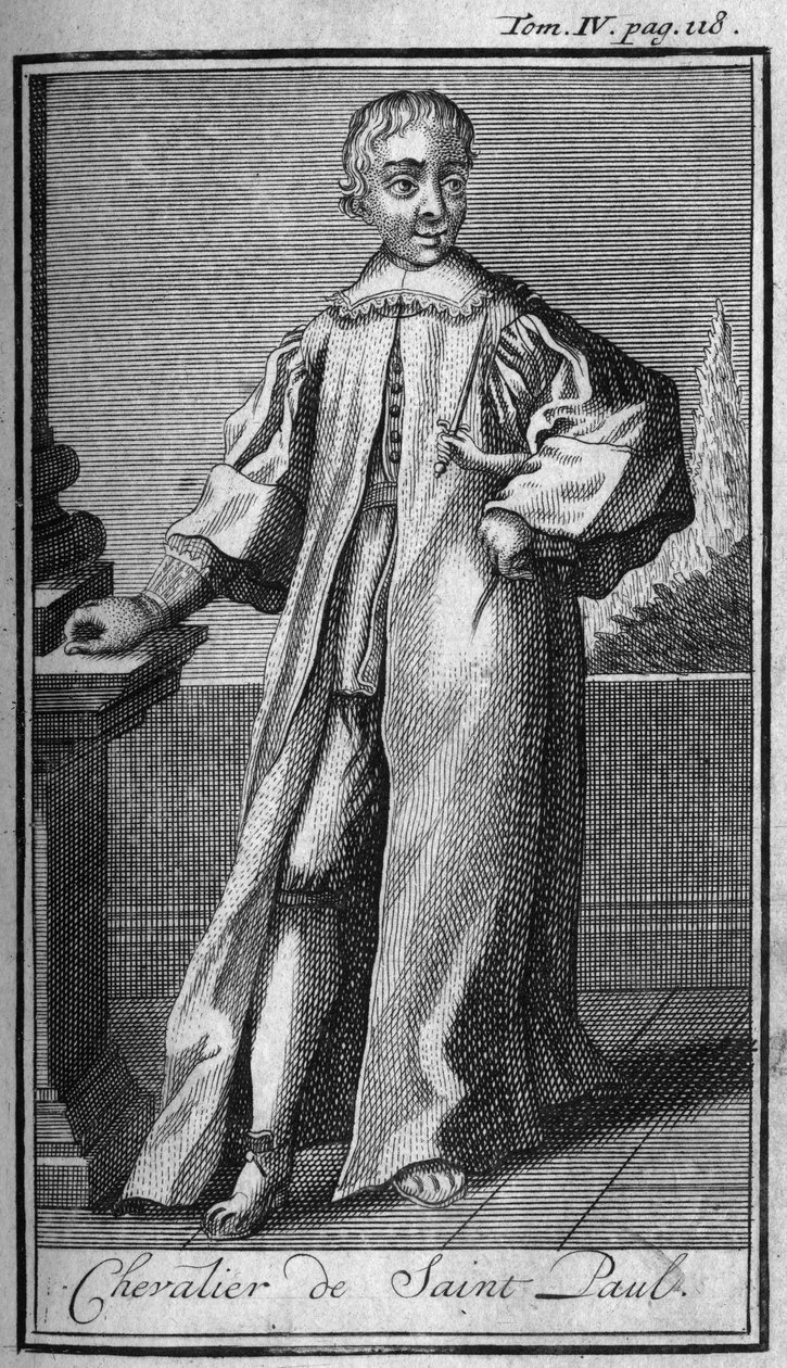 Ordres de Chevalerie. Chevalier de Saint-Paul. Dans « Histoire des ordres militaires ou chevaliers, des milices séculières et régulières des deux sexes, qui ont été établis jusqu