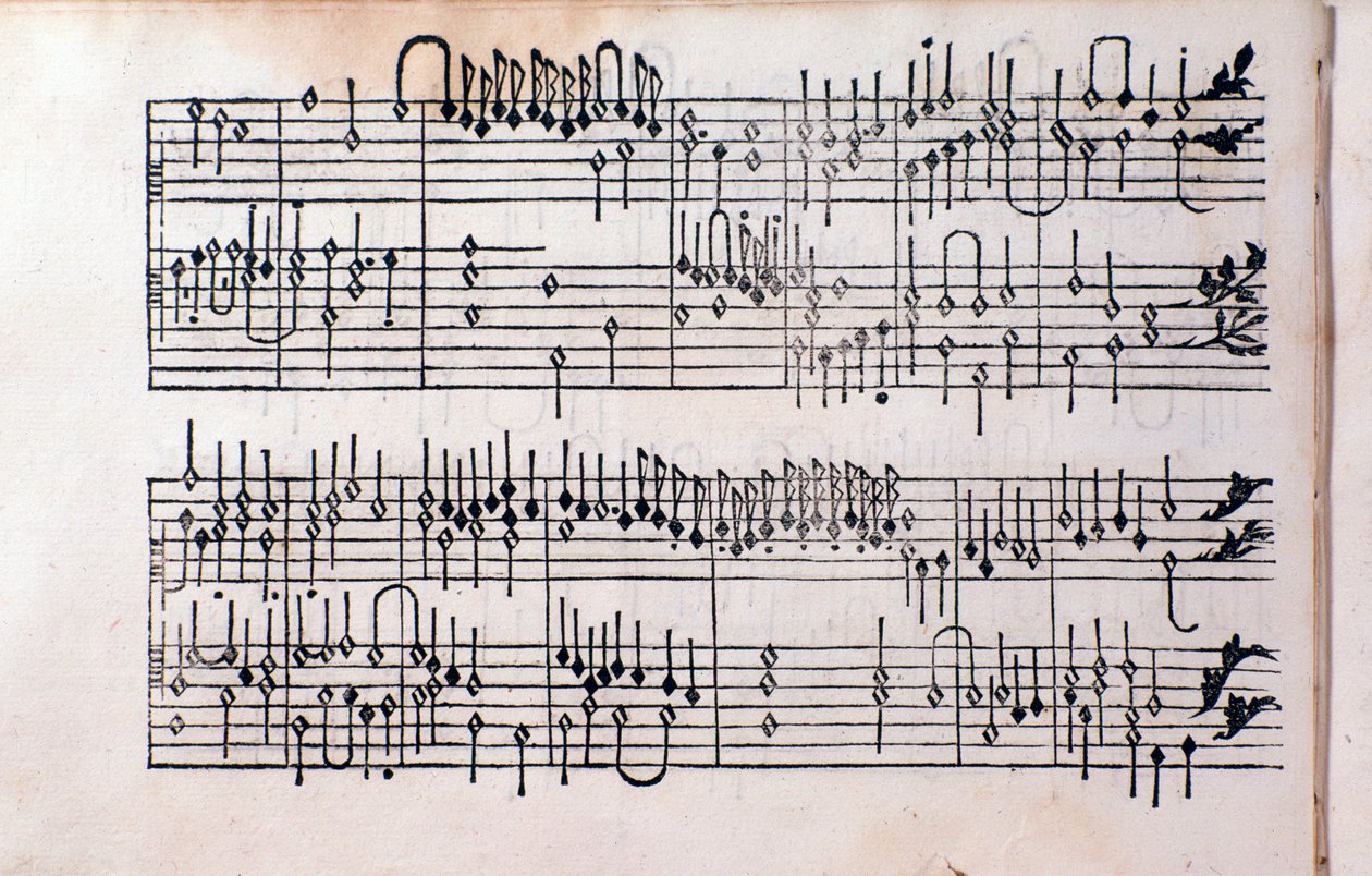Page de Tablature, livre 1 par Girolamo Cavazzoni - Unknown artist