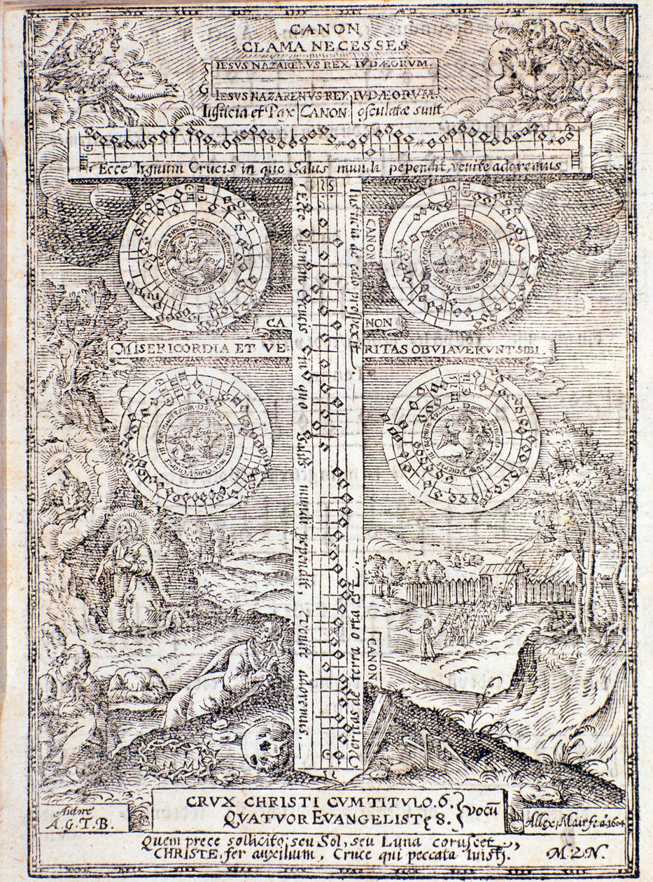 Page tirée du Compendium de Musique par Adam Gumpelzhaimer - Unknown artist
