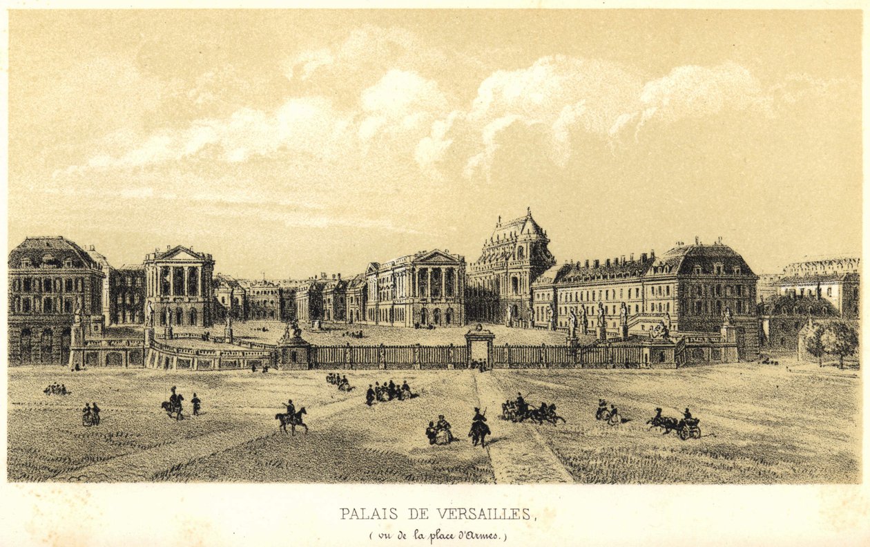 Palais de Versailles vu de la place d