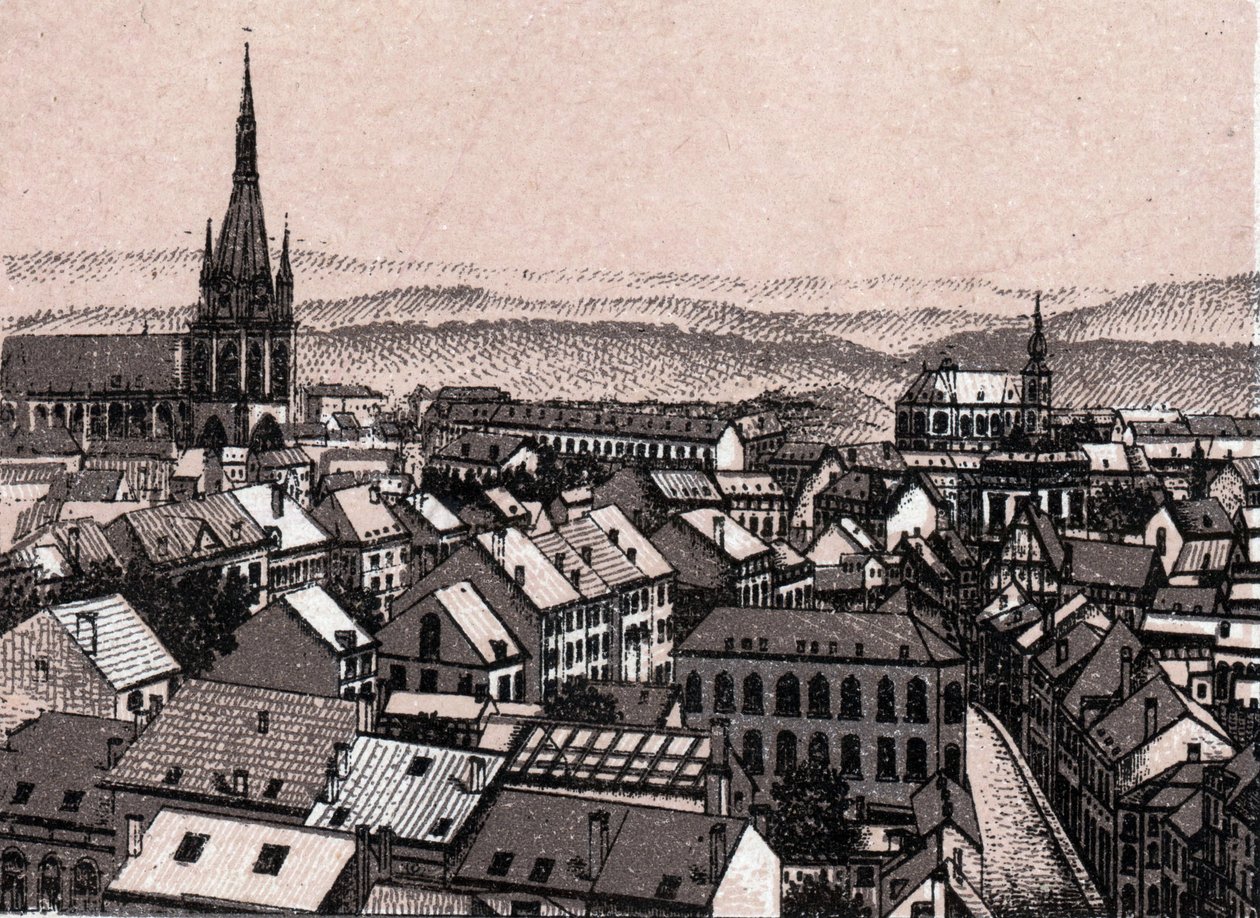 Panorama de Liège en Belgique dans « Le Monde Illustré 168 vues » Sans date (fin XIXe siècle) - Unknown artist