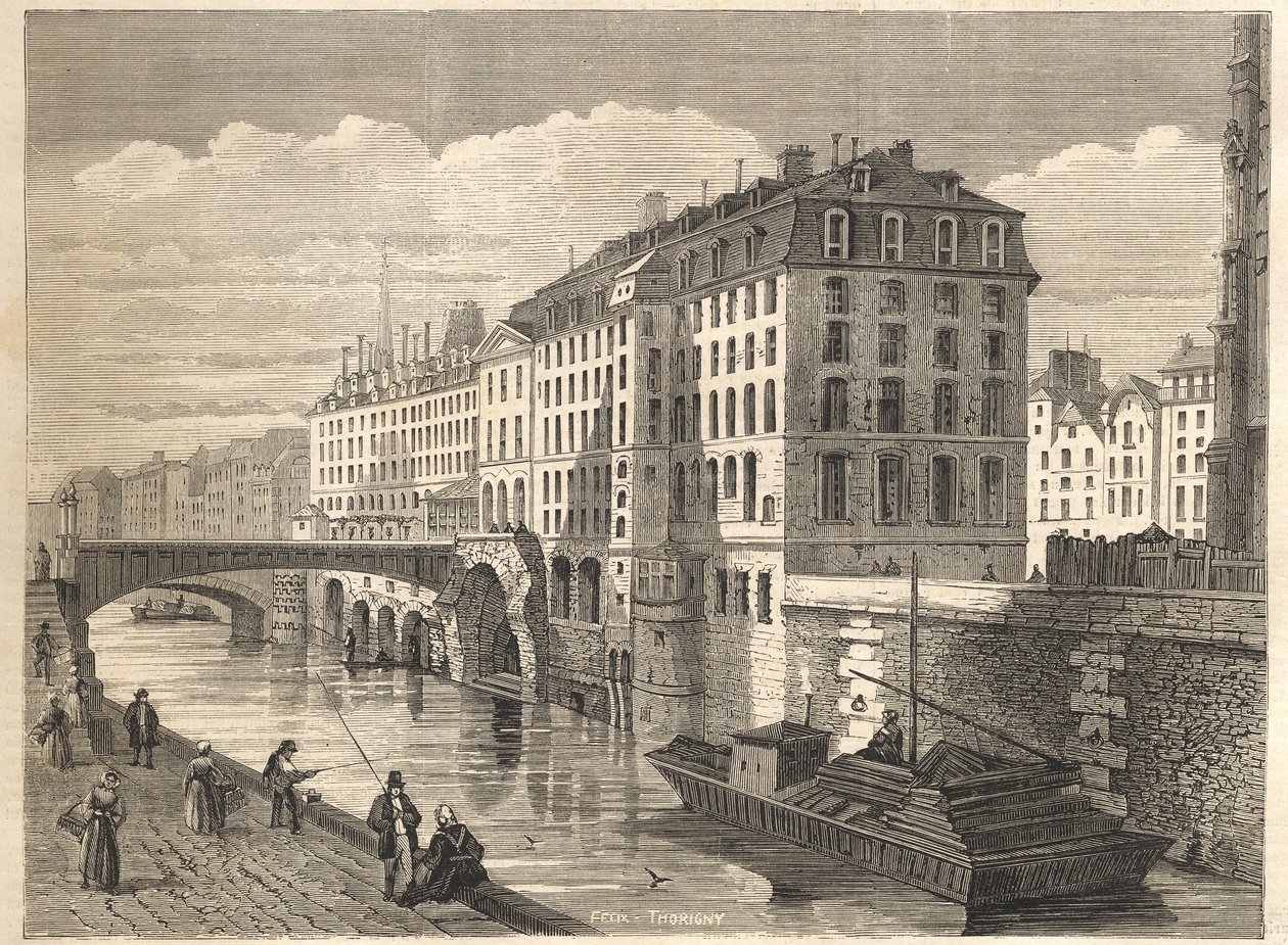 Démolitions à Paris : Hôtel Dieu - Unknown artist