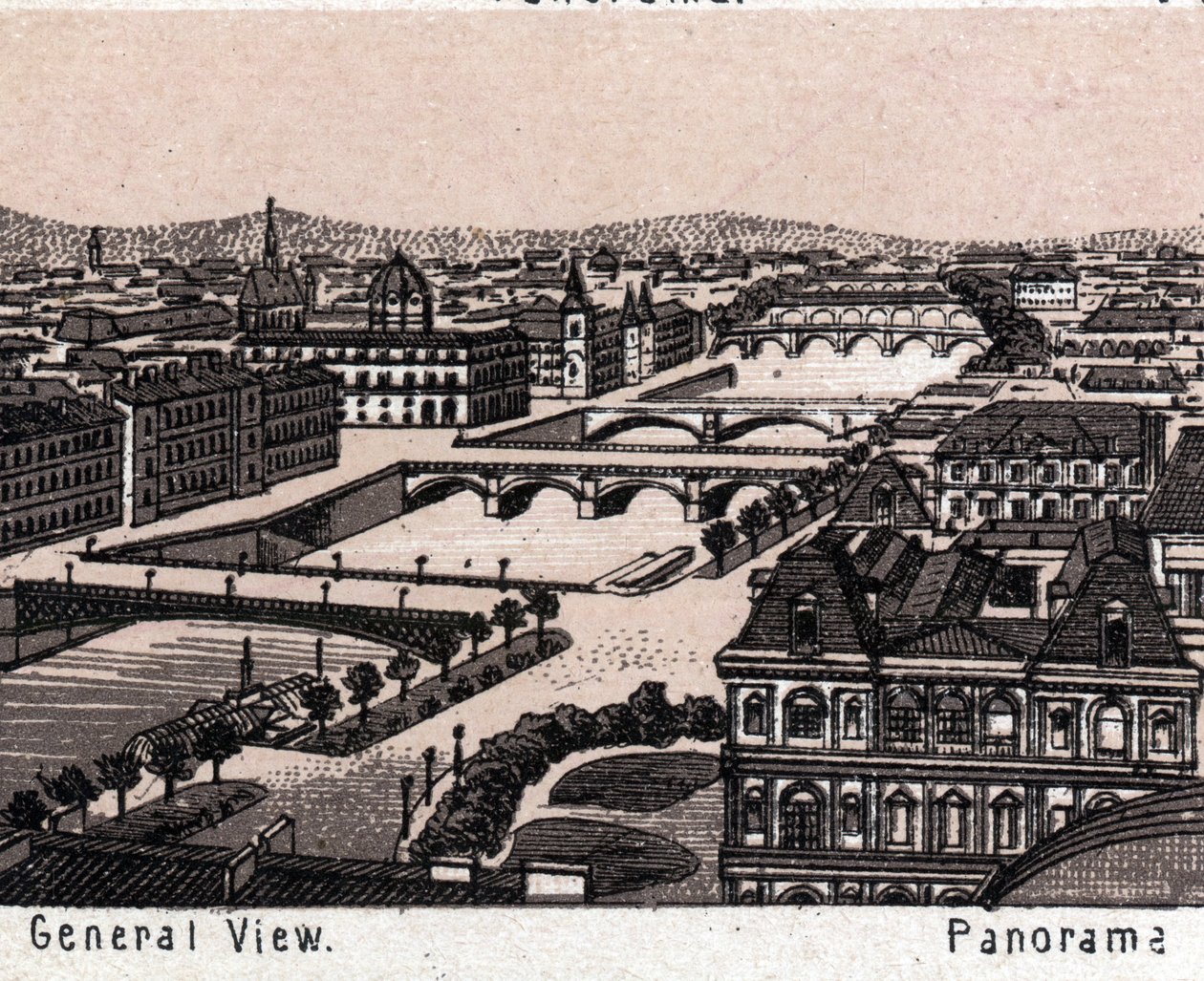 Paris, France : Vue générale. dans "Le monde illustre 168 vues" Non daté (fin du 19e siècle) - Unknown artist