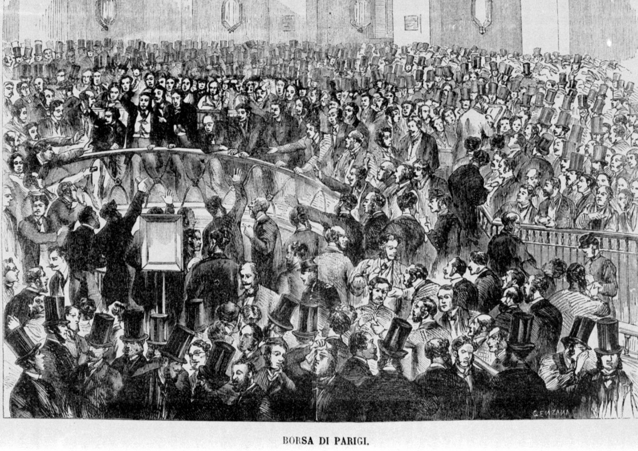 Bourse de Paris en 1870 - Unknown artist