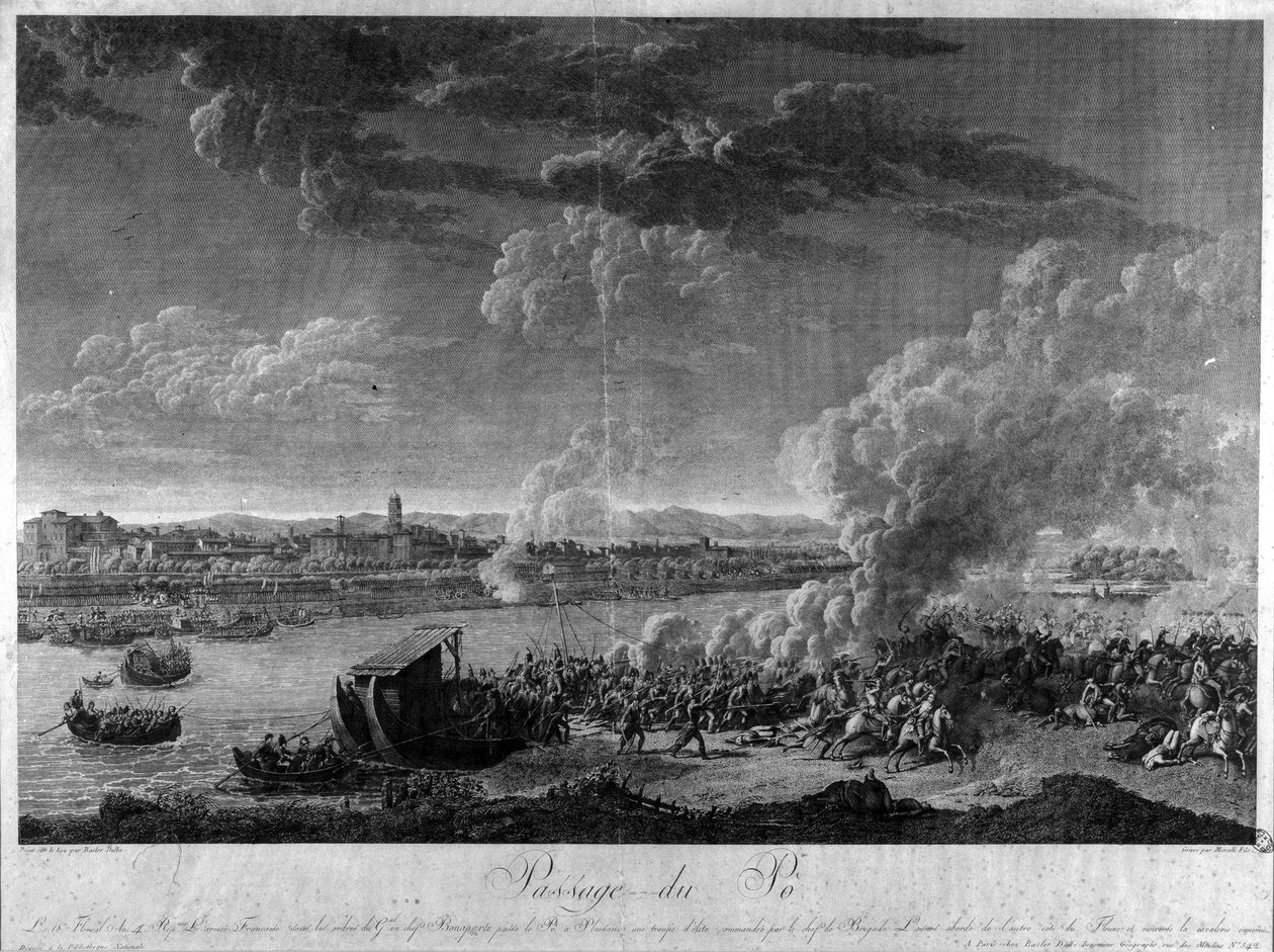 Passage du Pô par les armées de Napoléon Bonaparte - Unknown artist