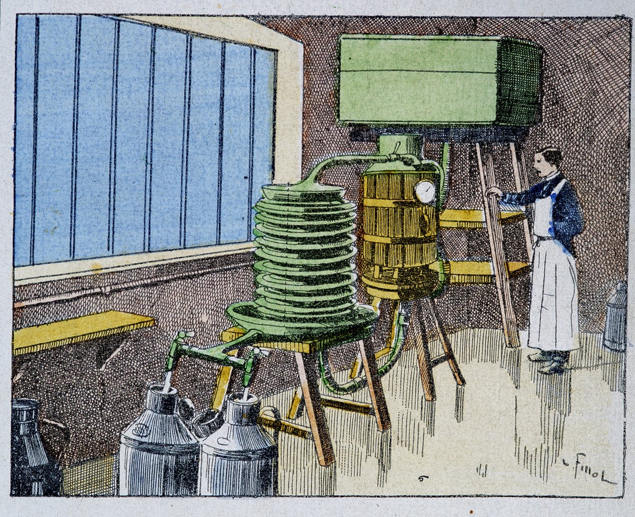 Pasteurisation du lait - Unknown artist