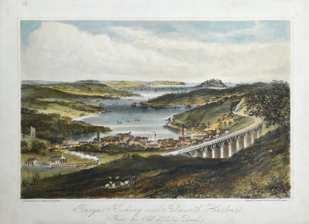 Penryn, Flushing et Falmouth Harbours (depuis l