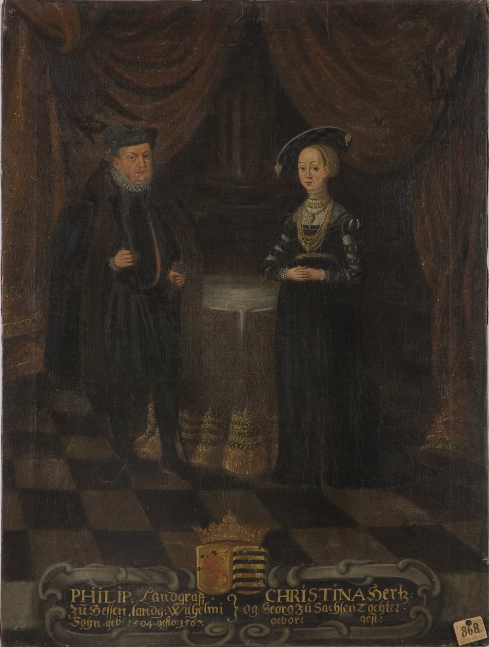 Philippe I de Hesse, dit le Magnanime et Christine de Saxe - Unknown artist