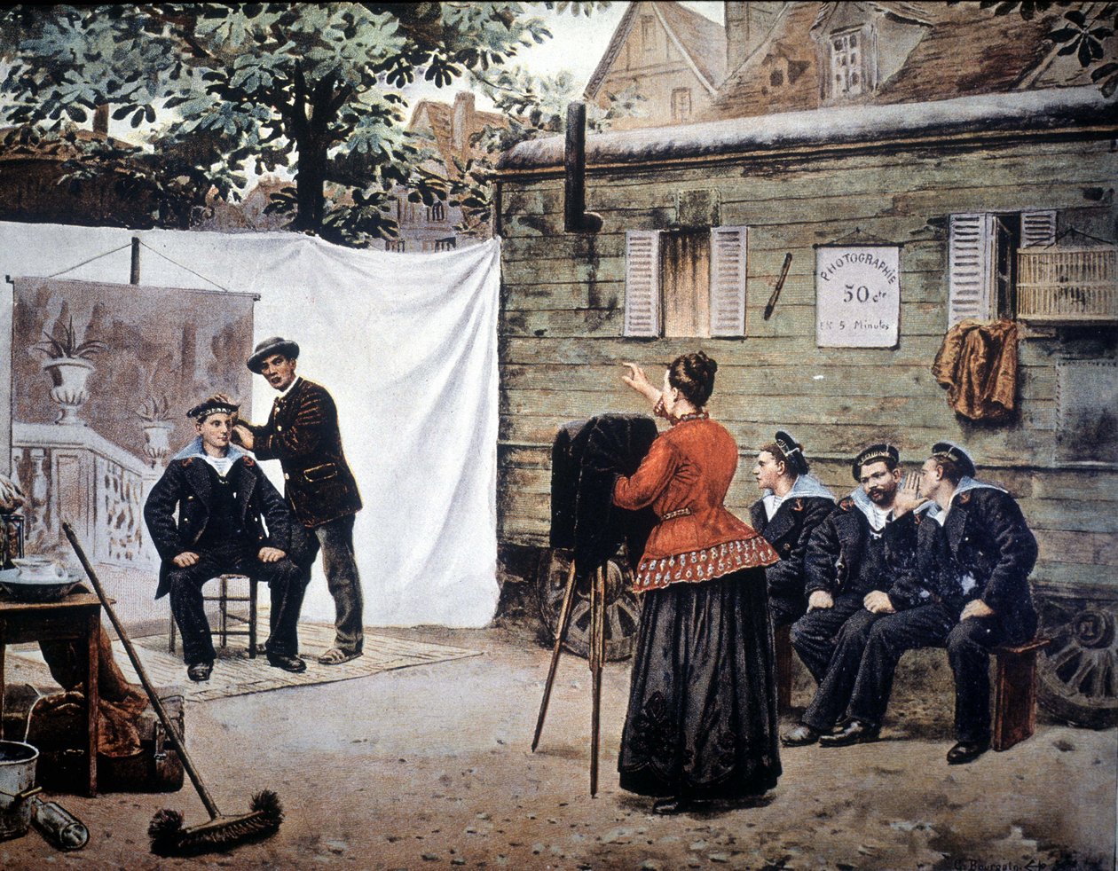 Photographe ambulant en France en 1890 - Unknown artist
