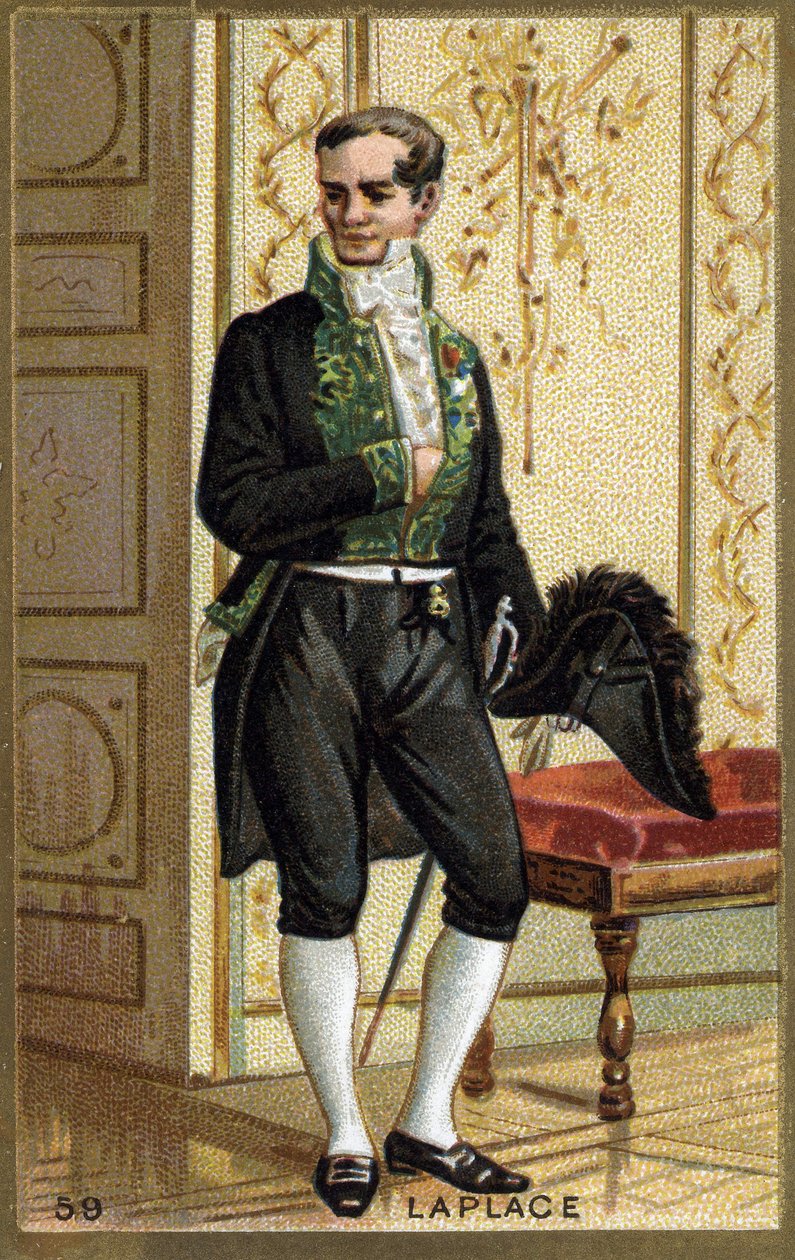 Pierre Simon de Laplace (1749 - 1827), mathématicien et astronome français. Chromolithographie du XIXe siècle. - Unknown artist