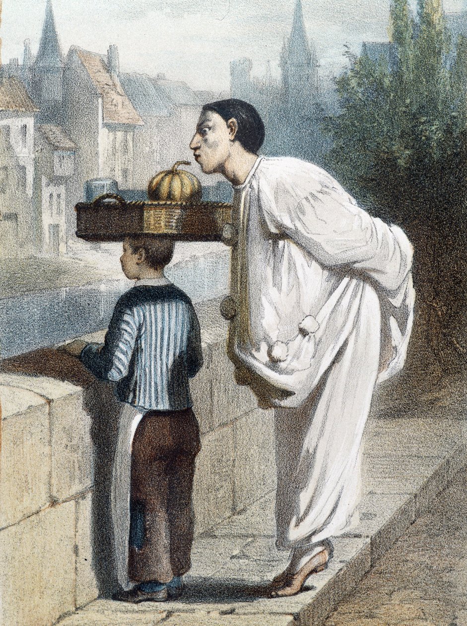 Pierrot sent un fruit - n.d., fin 19e siècle - Unknown artist