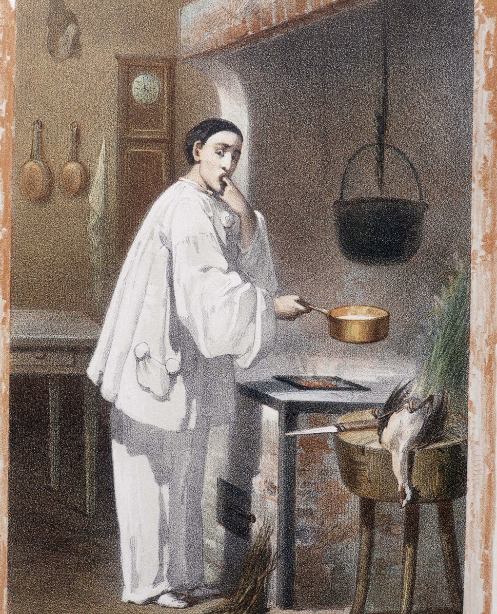 Pierrot goûte la cuisine - fin du 19ème siècle - Unknown artist