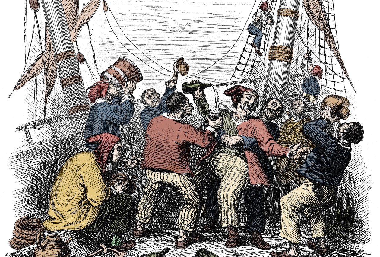 Pirates célébrant la capture d