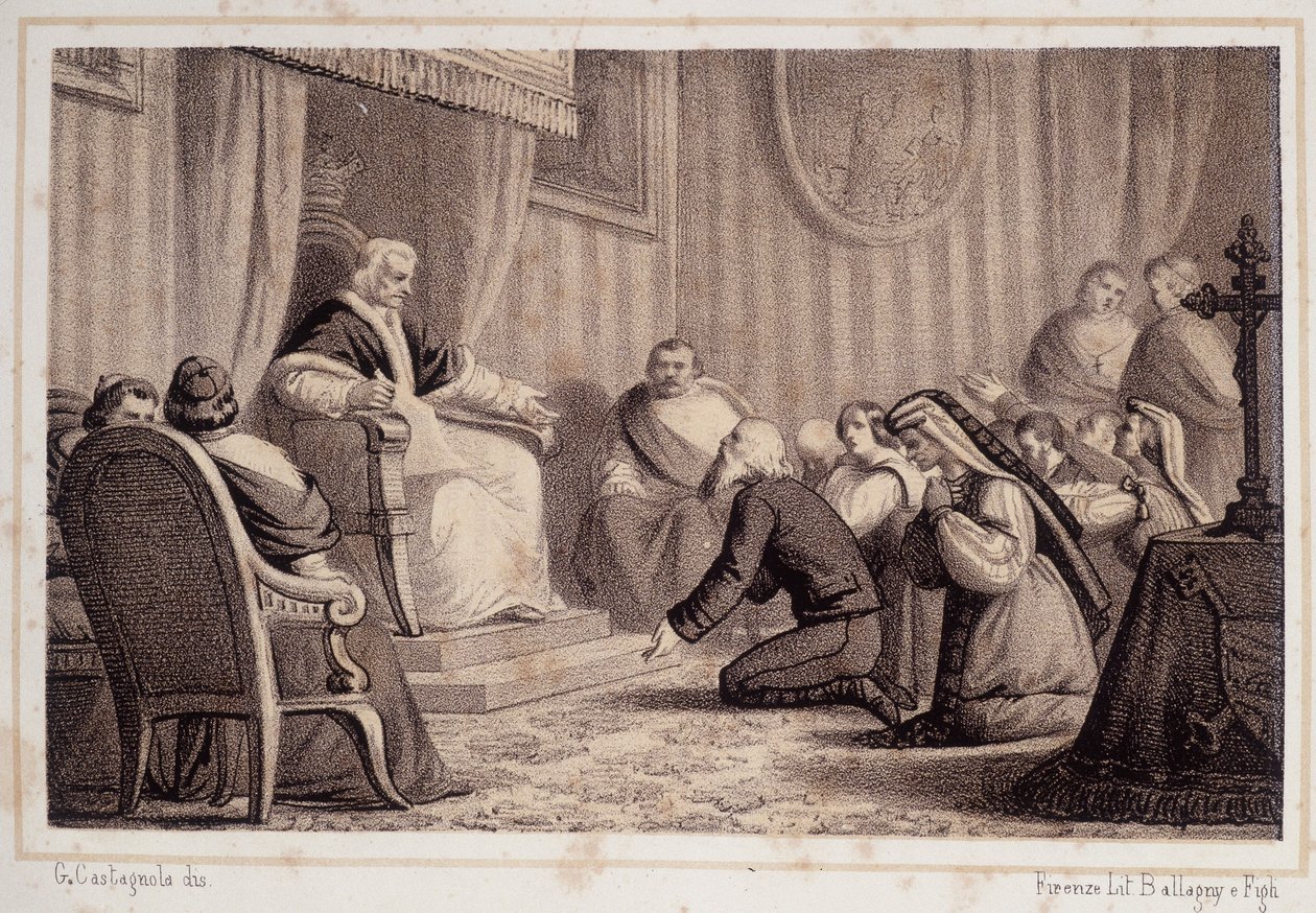 Pie VII (1742 - 1823) révoque le décret ordonnant la destruction de Sonnino - dans Storia d