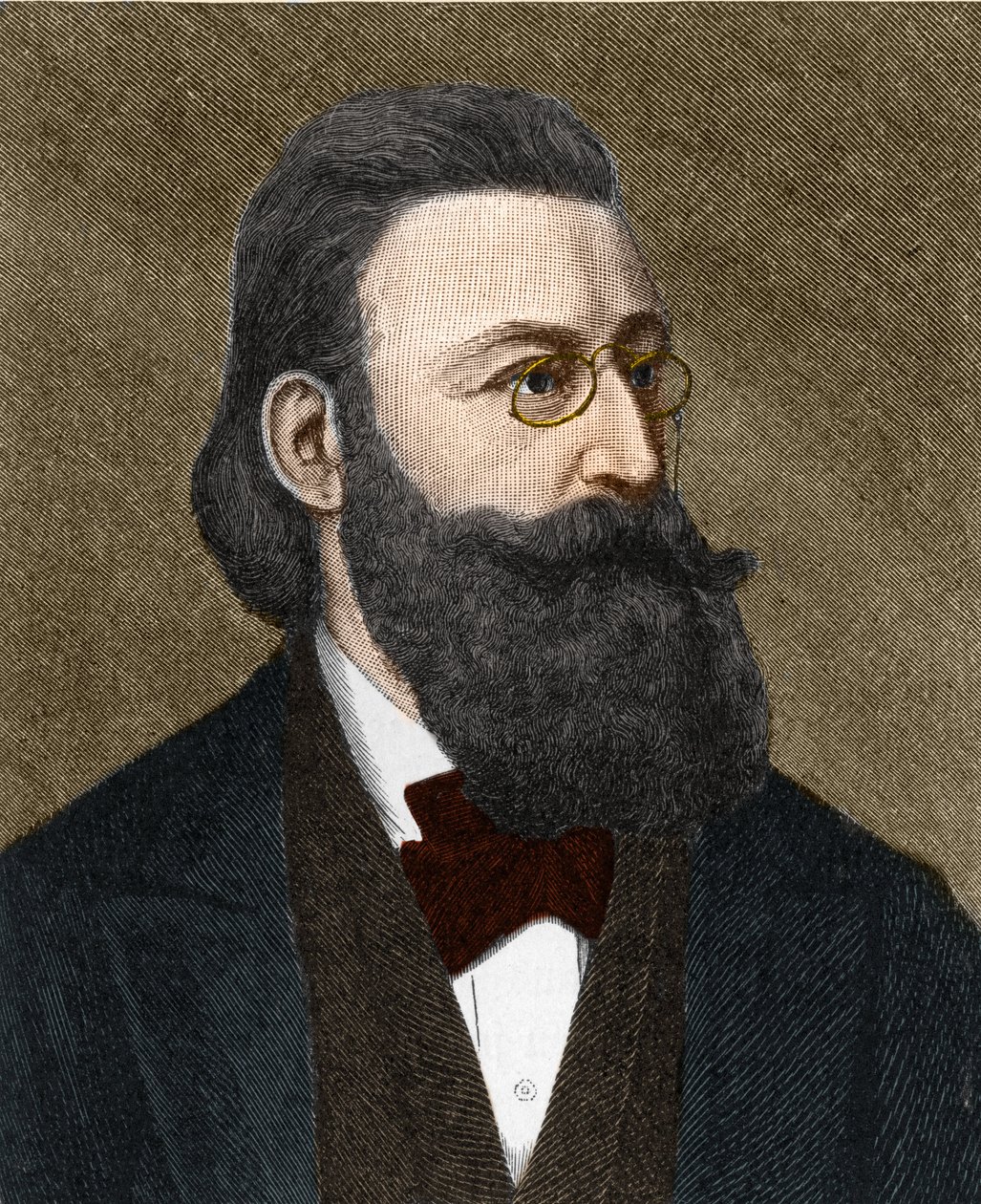 Portrait de Ludwig Anzengruber (1839-1889), écrivain autrichien - Unknown artist